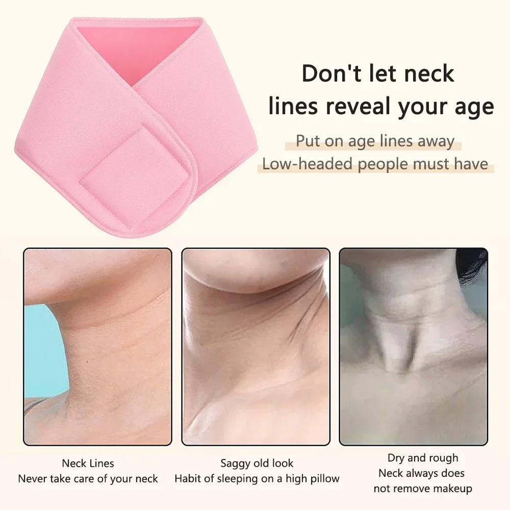 Silicone Nursing Neck Pad Neck Strap Tightening Reusable Gel Spa Neck Mask Moisturizing Nourishing Neck Lift Skin Care Neck Care