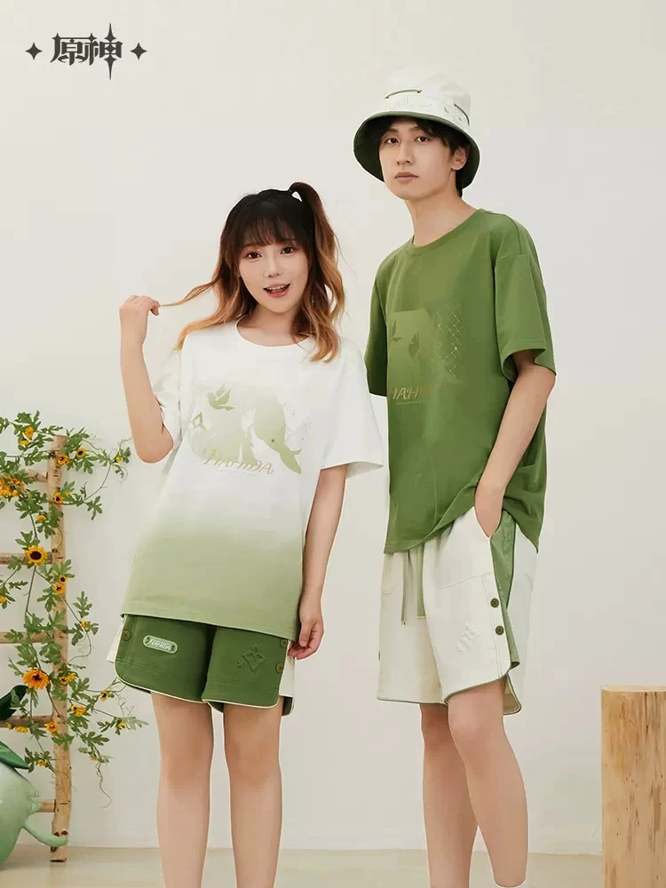 Pre Sale miHoYo Official Genshin Impact Anime Fashion Nahida Theme Impression Series 100% cotton shorts Birthday Gifts Cosplay