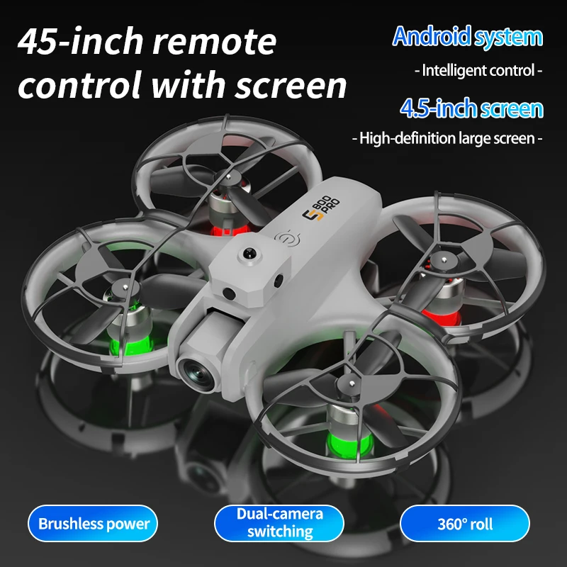 ES800PRO Drone Professionale 8K HD Doppia Fotocamera Dron 5G WIFI FPV UAV 360 ° Regalo giocattolo quadricottero aereo senza spazzole per evitare ostacoli - immagine 5