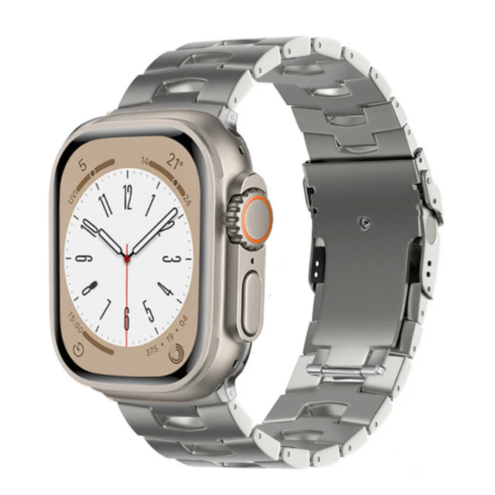 Oracle Titanium Strap for Apple Watch ultra 49mm band 45mm 41mm 44mm 40mm 42mm 38mm Metal Wristband iWatch Series 8 7 6 5 4 3 SE