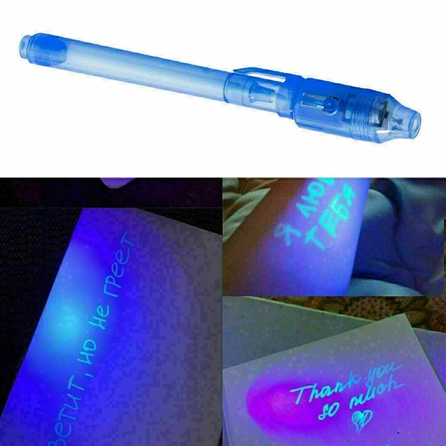 Hot Sale Money Detector Pen Invisible Ink Marker Pen with UV Light  Kids Toys - China Invisible Ink Pen, Pen