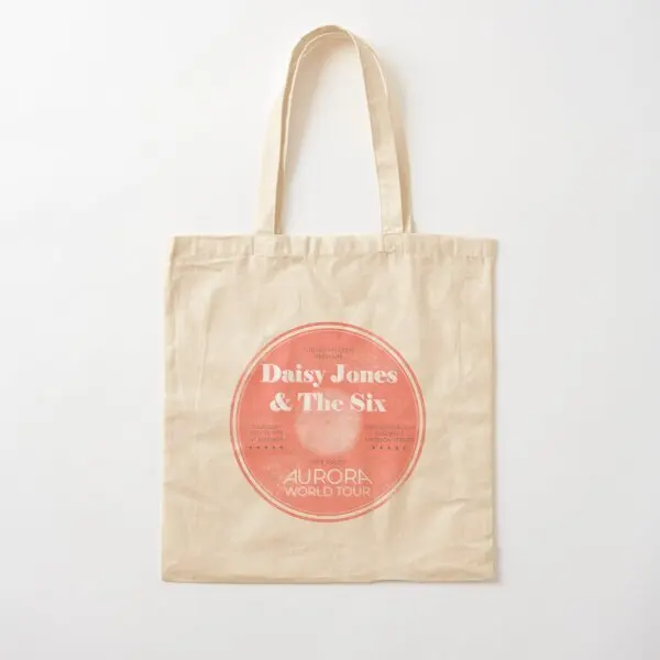 Daisy Jones The Six Cotton Canvas Bag Women Designer Casual Shopper Travel Fashion Grocery Borsa Pieghevole Stampata Unisex