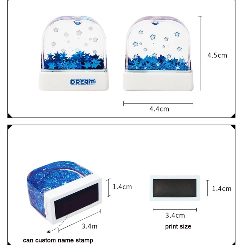 Children's Name Seal Free 5ml Ink Custom Students Name Stamp Kindergarten Clothes Waterproof Sticker Will Not be Washed Off