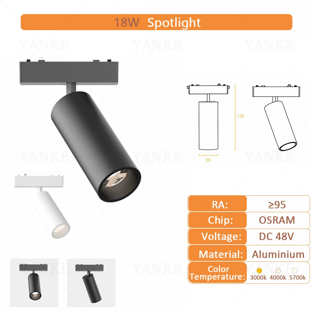 ตัวเลือกสินค้า ไฟราง LED แม่เหล็ก 6 มม. ทันสมัย ปลอดภัย ติดตั้งง่าย