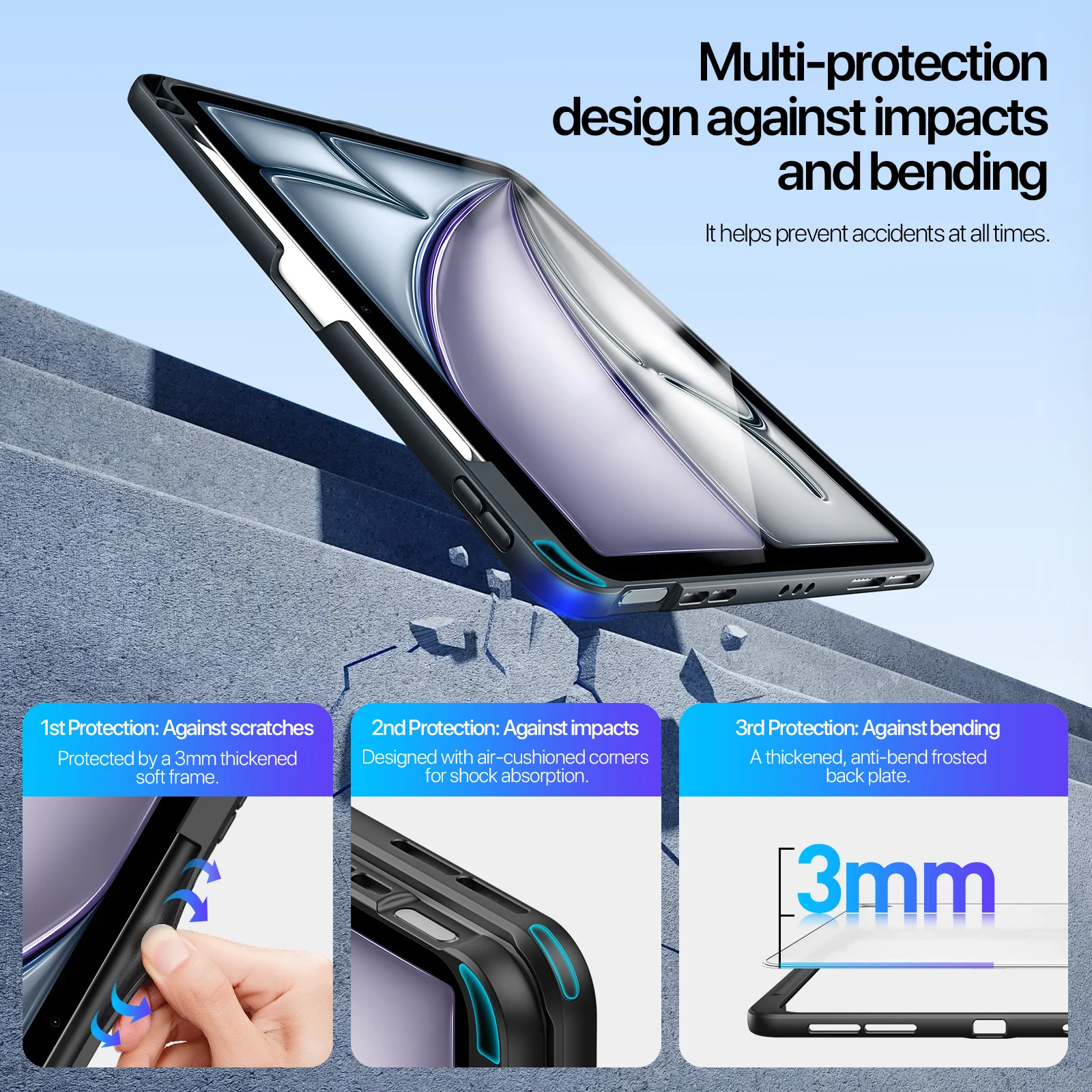 Sleek Alloy Stand Case with Adjustable Cover