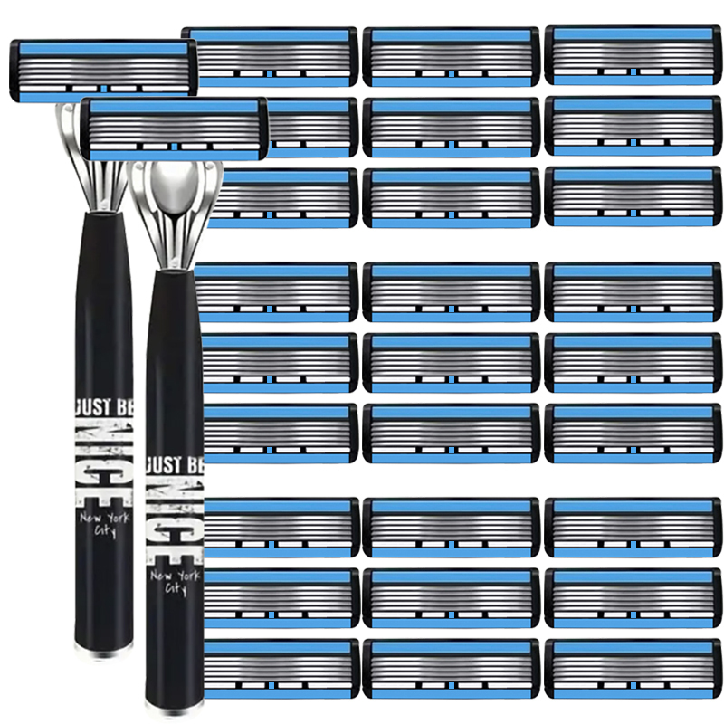 Razor Classic 6-layer Safe Razor Suitable for Men and Women Hair Removal Razor Manual Razor Safety and Scratch Prevention