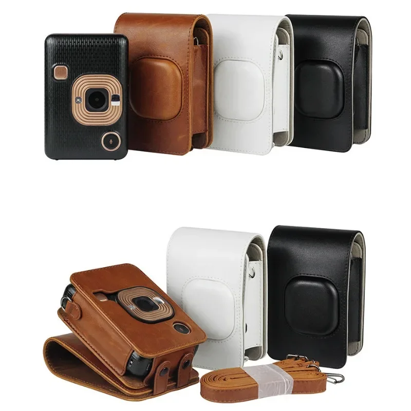 Custodia In Pelle Pu Retrò Per Fujifilm Instax Mini Liplay Hybird Fotocamera A Pellicola Istantanea Che Trasporta Borsa A Tracolla Compatta Mini Cover