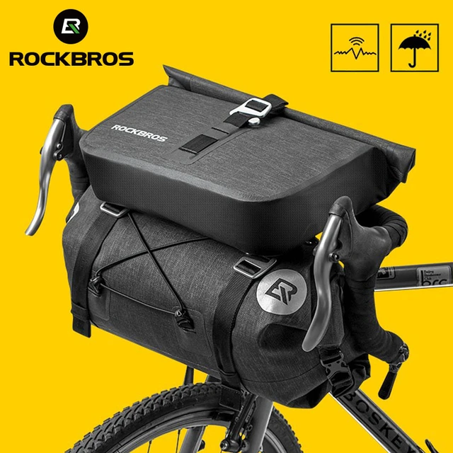 ROCKBROS - Bolsa de ciclismo impermeable para bicicleta, bolsa de asiento  de bicicleta de gran capacidad, bolsa de asiento de bicicleta de montaña de