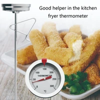 Candy/Deep Fry Thermometer with Instant Read Dial Thermometer Stainless Steel Stem Meat Cooking Thermometer 0-300 ℃ 2