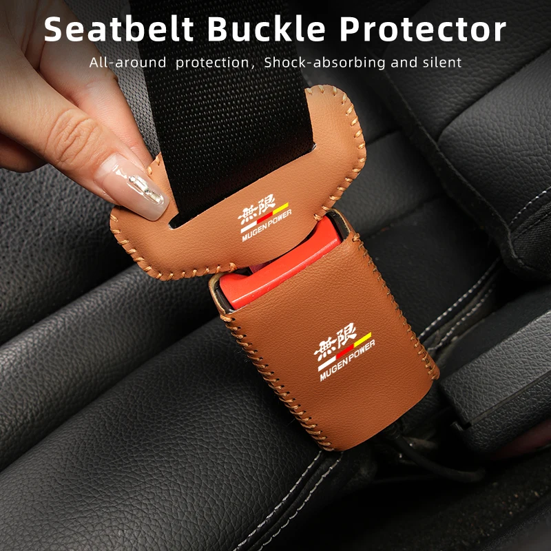 Anti Scratch Car Seat Belt Clip Protector Seatbelt Buckle Lock Cover For Honda Mugen Power Accord Civic City Vezel CRV Odyssey seat belt covers,seat belt clip,seat belt protection,seat belt protector,car seat belt accessory