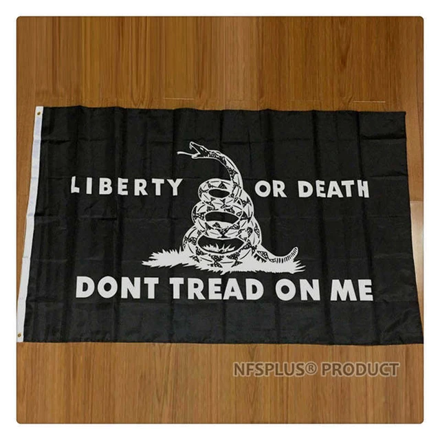 Dont Tread On Me Black Flag