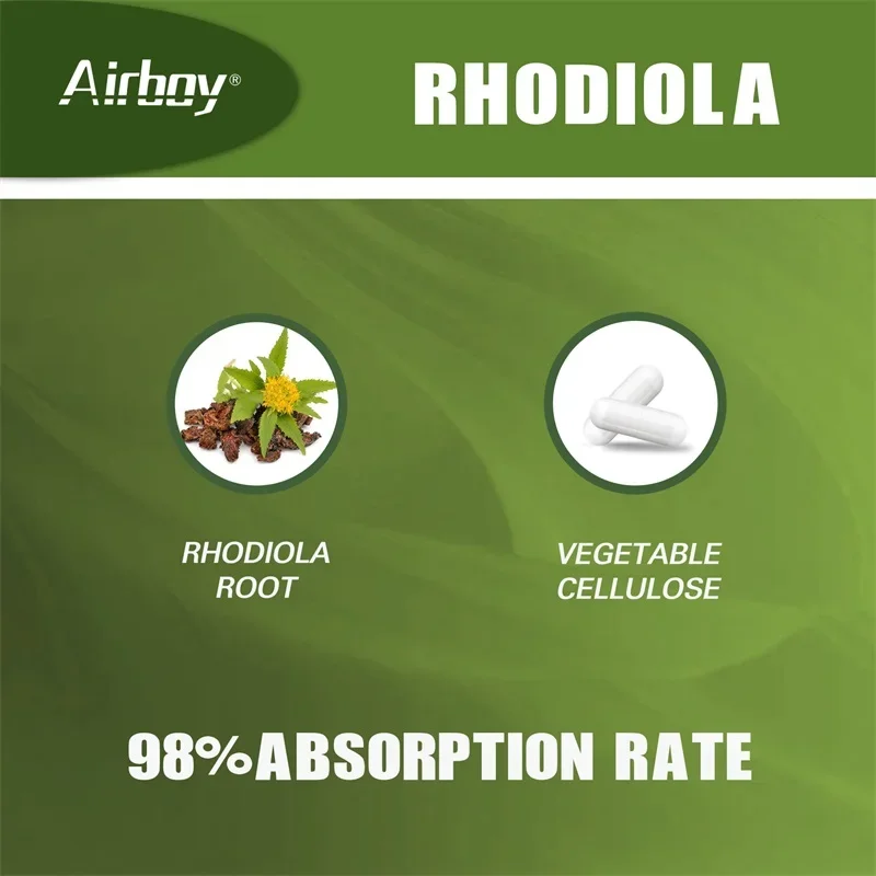 Rhodiola Supplement-Improves Athletic Performance, Endurance, Mood and Motivation, Relieves Anxiety & Improves Mood