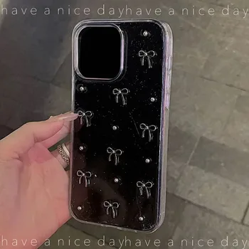Girls Glitter 3D Bow Clear Case - Image 4