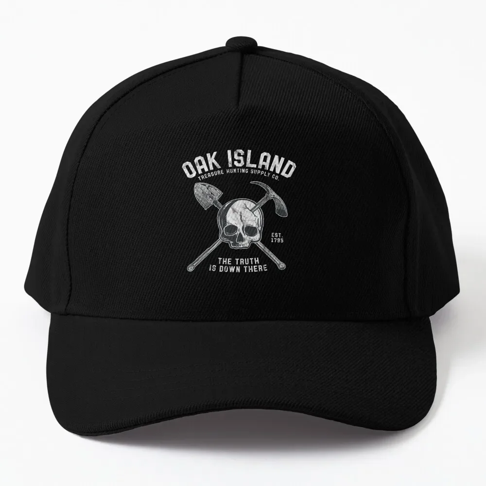 

Oak Island Vintage Skull Templar Treasure Hunting Baseball Cap Military Cap Man derby hat Women Caps Men's