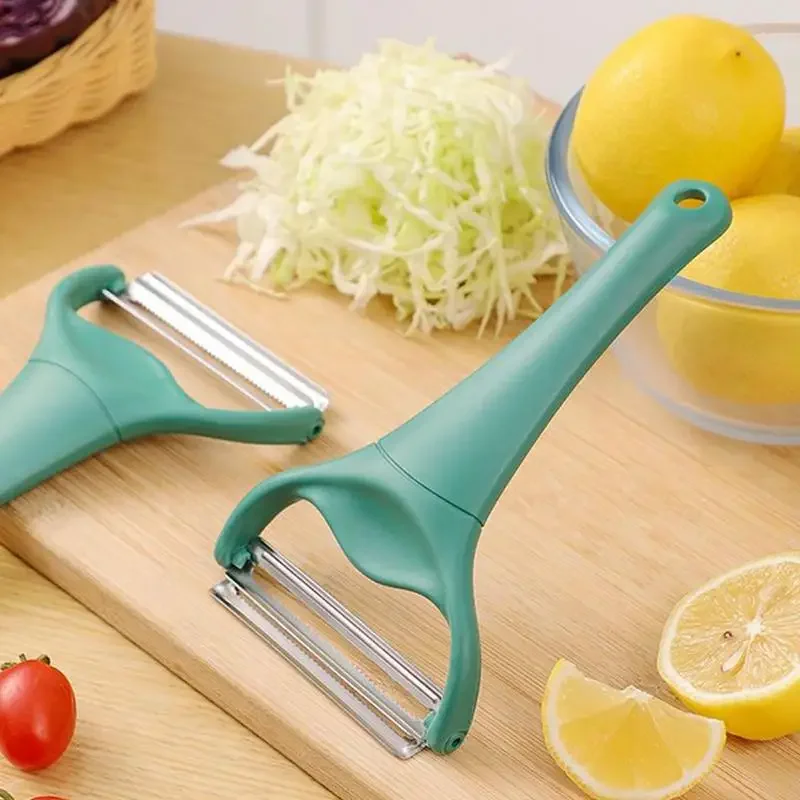 Cabbage Slicer Stainless Steel Cabbage Graters Vegetable Cutter Handheld Double-headed Potato Peeler Carrot Cucumber Shredder