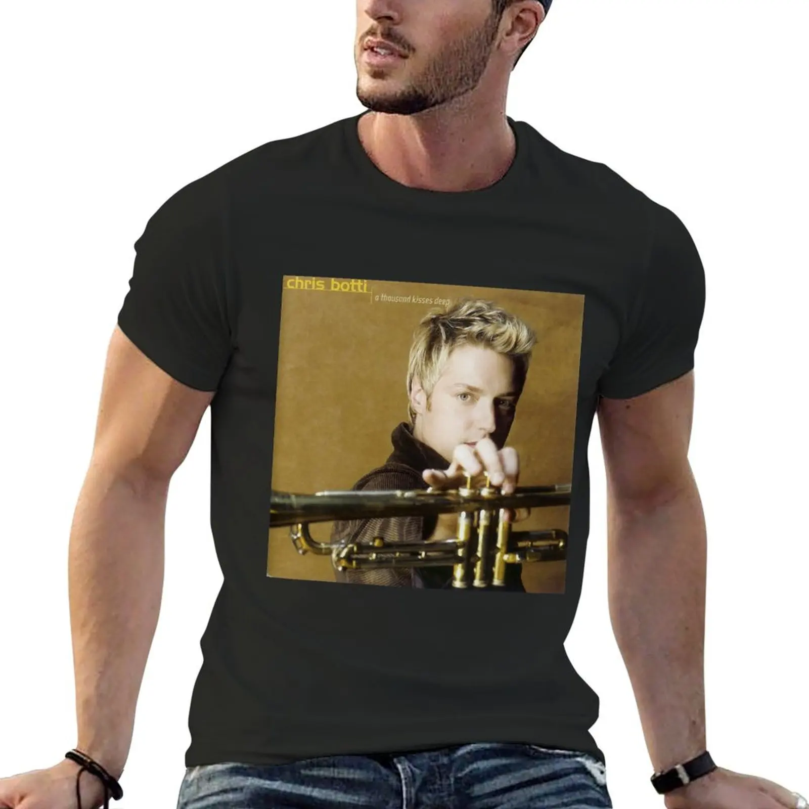 

Chris Botti A thousand kisses deep T-Shirt korean fashion boys whites customs design your own plain white t shirts men