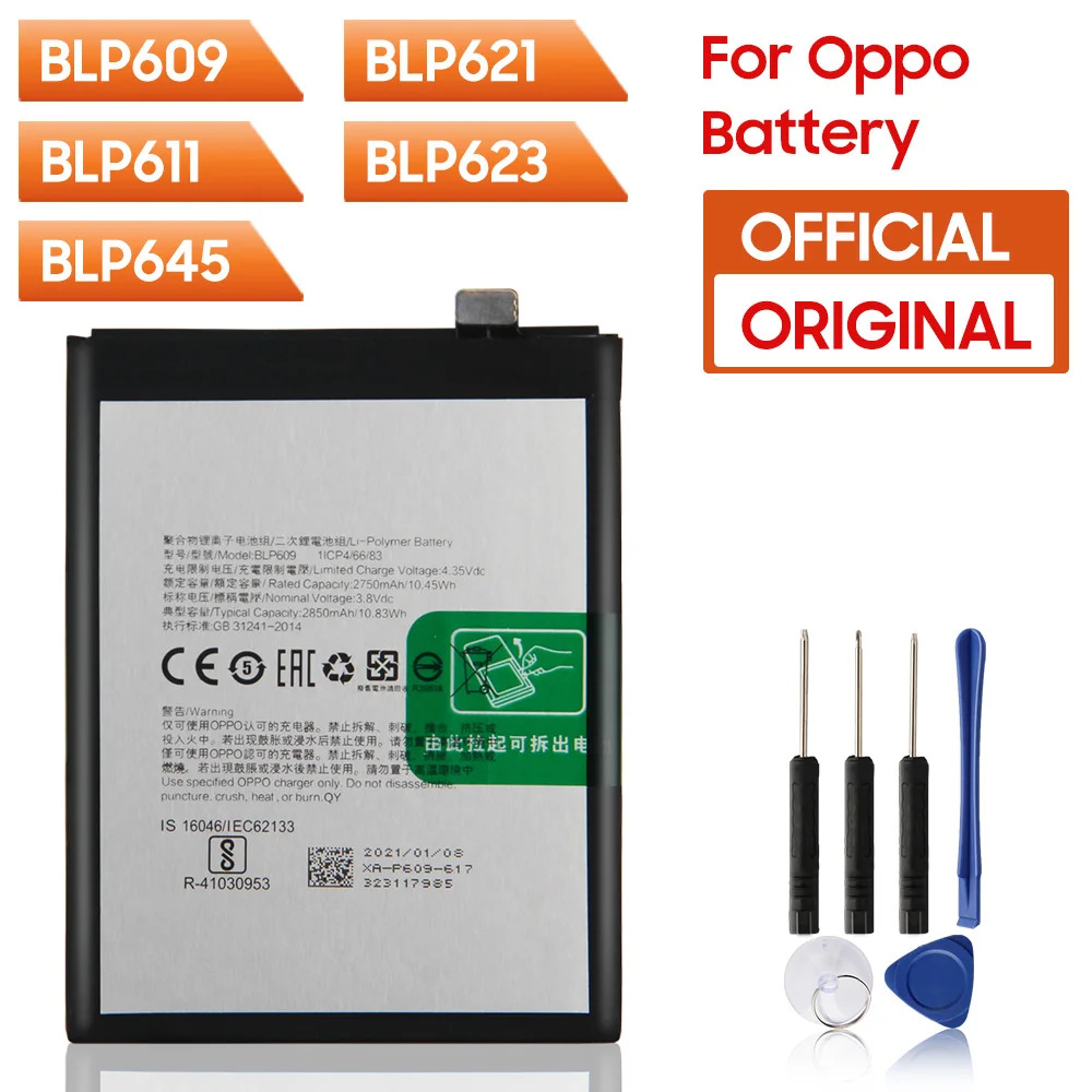 

Replacement Battery BLP621 BLP611 BLP623 BLP645 BLP611 For OPPO R9 R9S R9M R9TM R9KM R9Splus R11Splus +Tool