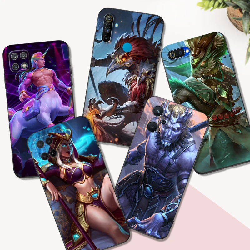 Black Tpu Case For Realme Q5 X Xt X2 X3 Superzoom X50 V13 Q3I X7 Pro Ultra Gt Master Edition Smite Game