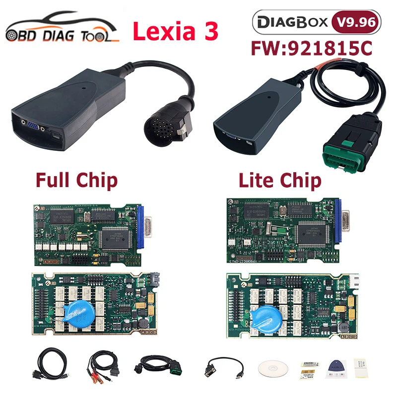 Diagbox V9.91 Golden Lexia3 Scanner Full Chip For Citroen/peugeot Lite