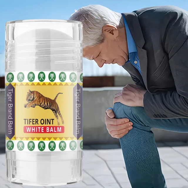 Bâton de crème de massage corporel Tiger, contient un mélange de vitamines E et d'huile d'olive, hydratant en profondeur, facile à appliquer, non grasse 1