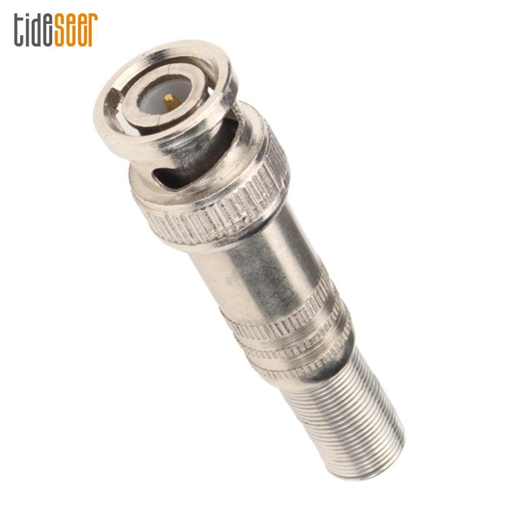 

500pcs Twist Spring BNC Male Plug Connector Jack for Coaxial RG59 For CCTV Camera Surveillance Kit System