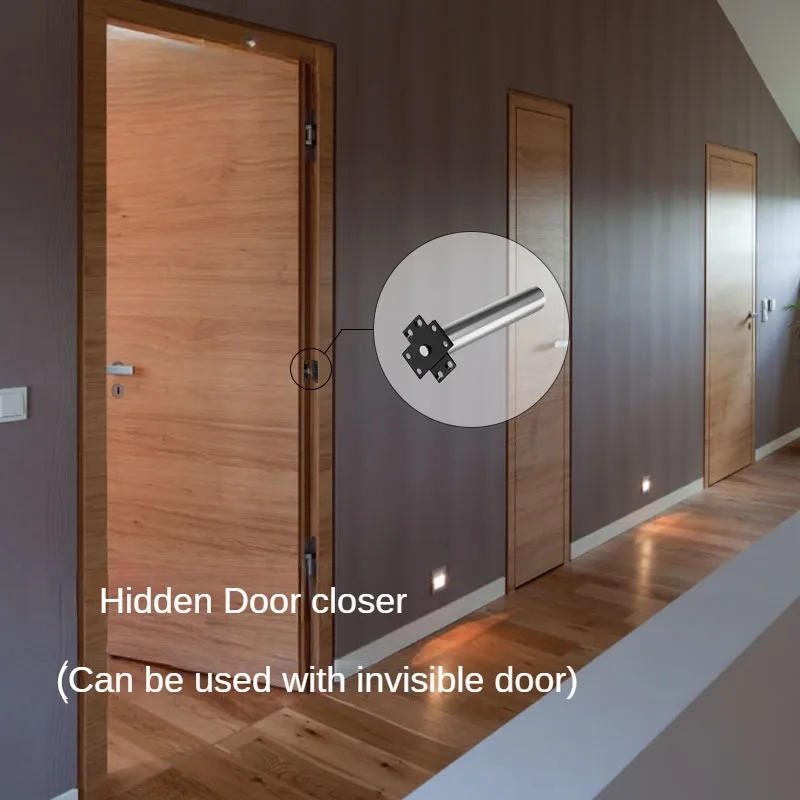 Automatic Inner Door Closer Hiddenpipe Chain Spring Soft Closing door closer