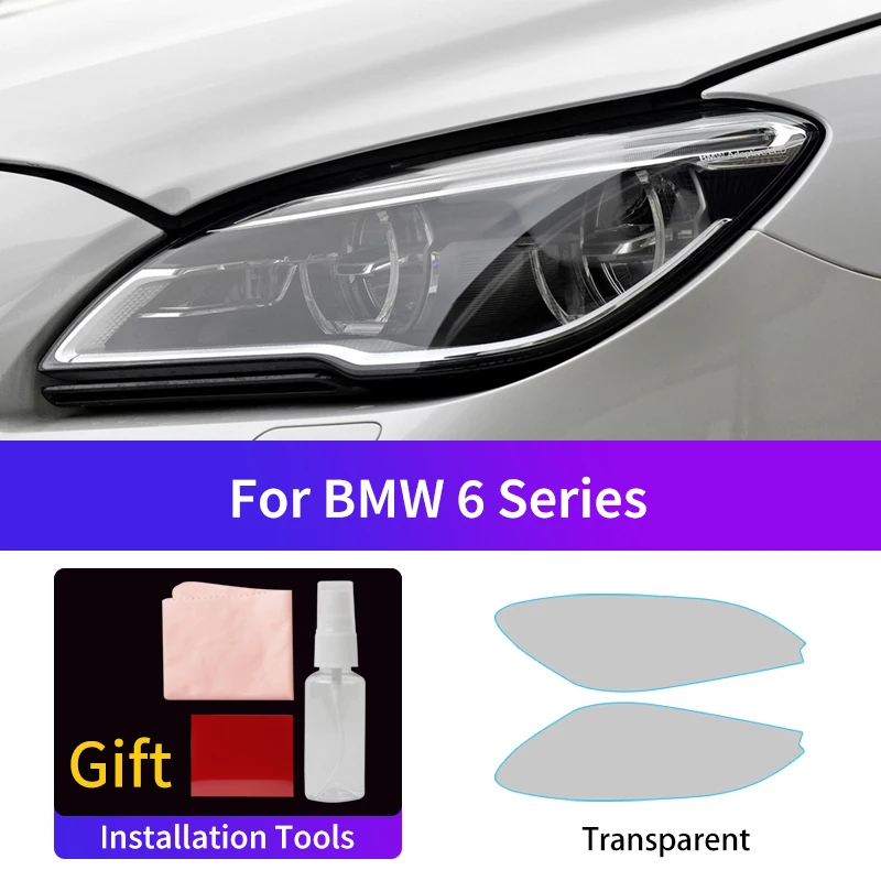 

Suitable for BMW 6 Series car headlight fog tail light film,Color changing film protective stickers