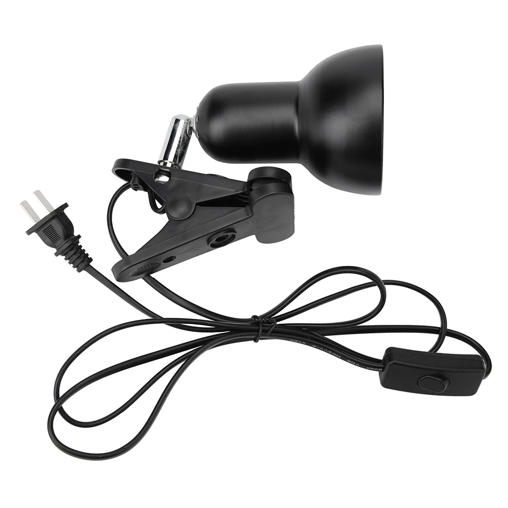 Clamp Lamp Holder 360 Degrees Rotate Heating Turtle Lizards Reptile Basking Clip Light Base Lighting Sockets