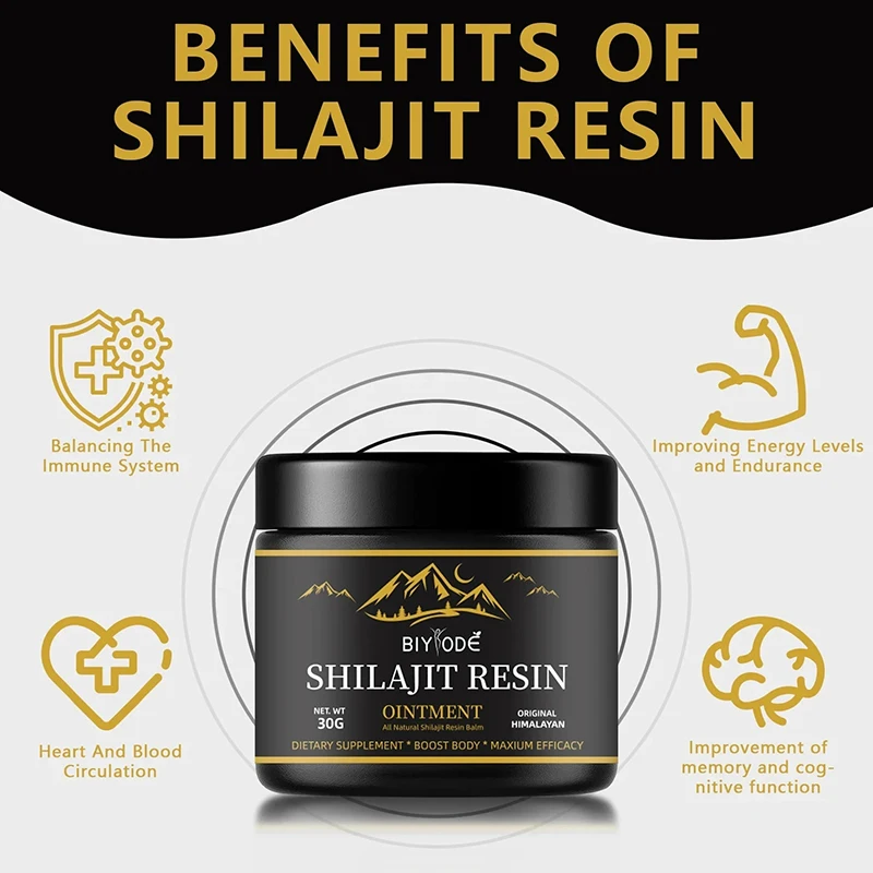 30g/50g Himalayan Shilajit Resin Lab Fulvic Acid Tested Pure Himalayan 85 + Trace Minerals