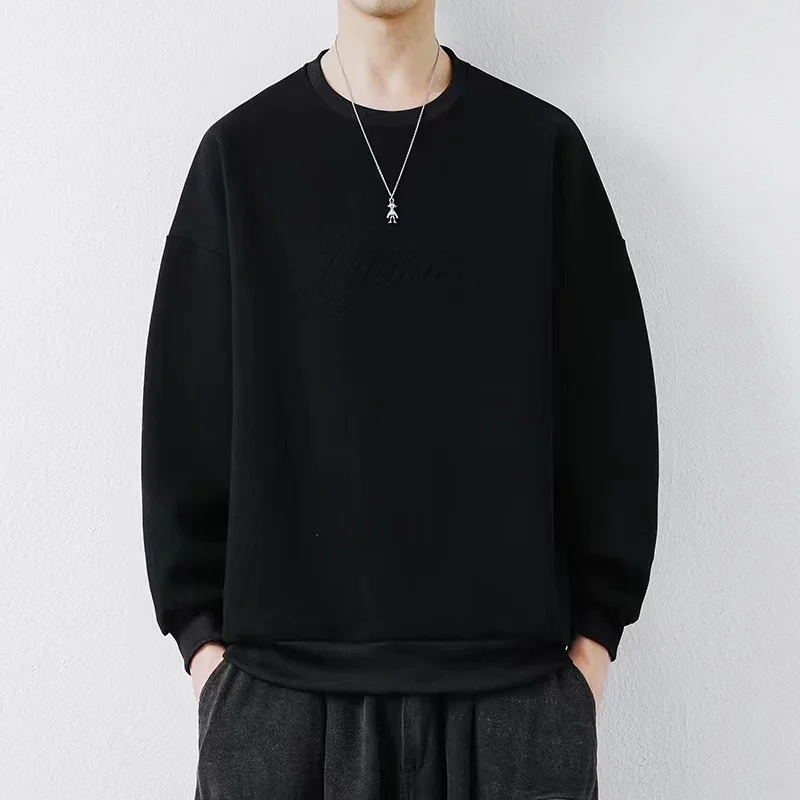 Fall/winter 2023 new fashion fabrics letter printed sweatshirt men's large size high quality pullover hoodie handsome  hoodies