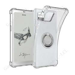Clear TPU Soft Cover with Back Ring Holder and Anti - Fall Protection - Onyx Boox P6 (Ring Case Clear)