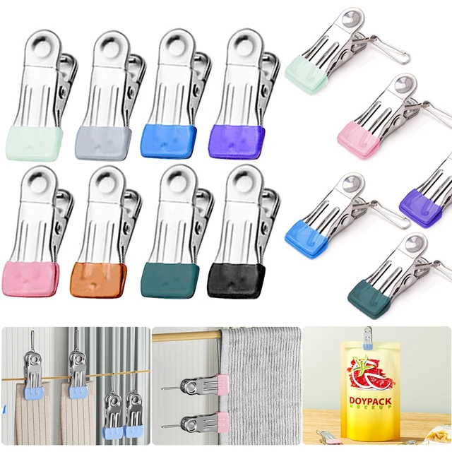 10pcs Stainless Steel Clothespins Heavy Duty Clothing Pins for Clothesline  Hanging Clothes Socks Towels Laundry Snack Clips - AliExpress
