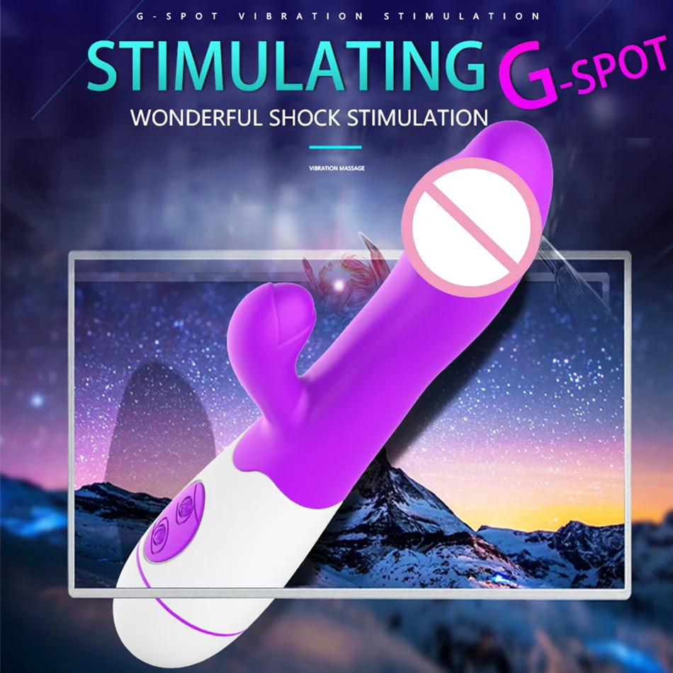 30 Speeds Double Penetration Vibrator for Vagina Clitoris Erotic Product Fidget Sex Toys for Woman Adults 18 Intimate Goods Shop