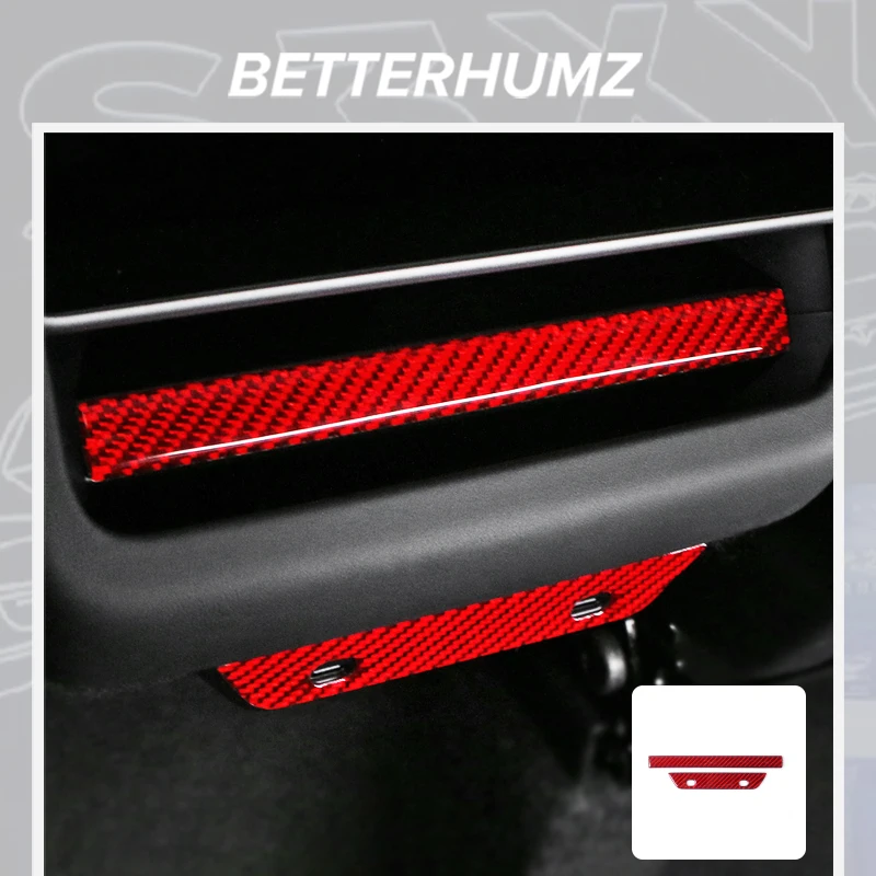 테슬라 모델 Y 주니퍼 2025 모델 3 하이랜드 2024 탄소 섬유 트림 뒷좌석 에..