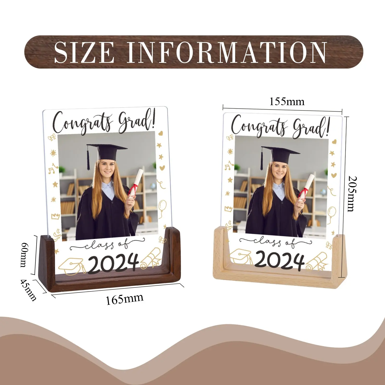 Custom Class of 2024 Graduate Picture Frame 6 | Custom Class of 2024 Graduate Picture Frame 6