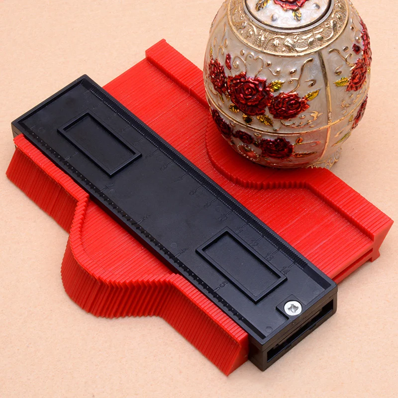 Multifunctional Profile Contour Gauge Woodworking Irregular Shaped Curvature Measuring Ruler Tile Floor Cutting Auxiliary Tool 2