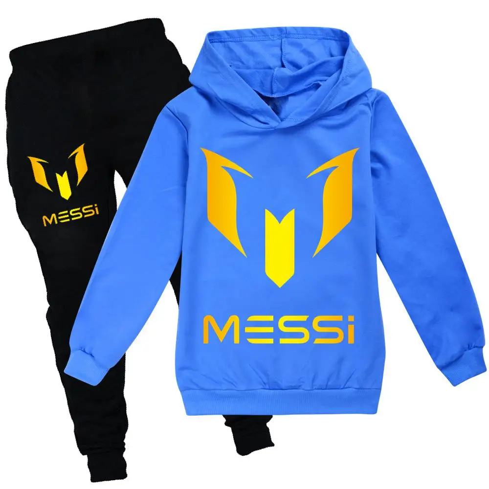 Conjunto Messi de Sudadera con Capucha y Pantalón para Niñas