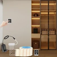 COB Led Strip Light EU Wireless Motion Sensor DIY Kitchen Shelf Pantry Showcase Closet Under Cabinet Dimmer backlight lamp 3