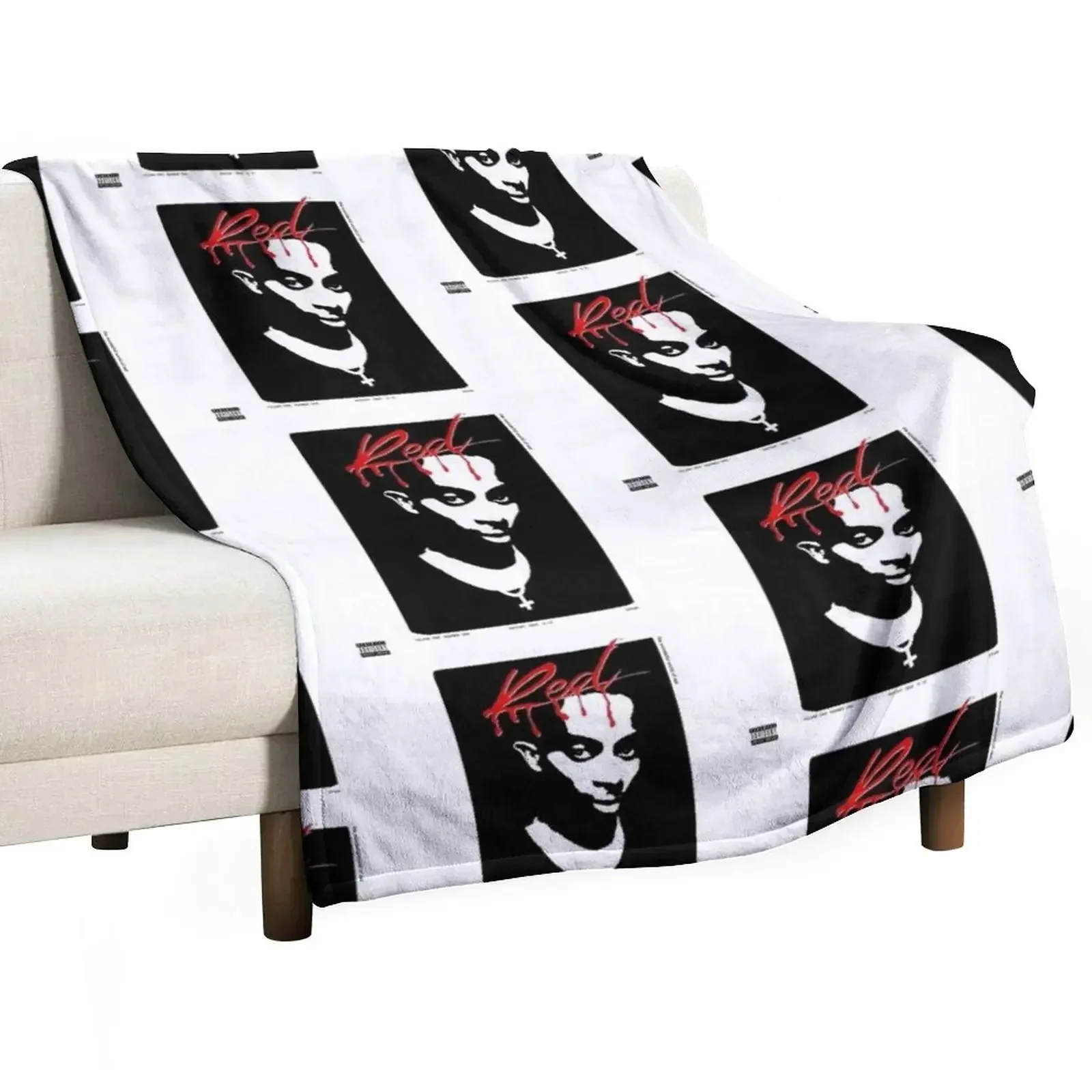

Playboi Carti Whole Lotta Red Album Cover Throw Blanket Blankets For Baby Blankets Sofas Of Decoration Blankets