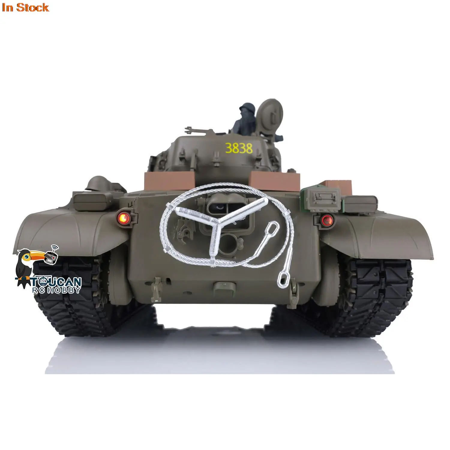2.4Ghz HENG LONG 1/16 Scale 7.0 Plastic Ver M26 Pershing RTR RC Tank Model 3838 Army Toys BB Shooting Smoke Unit TH17301-SMT4 5
