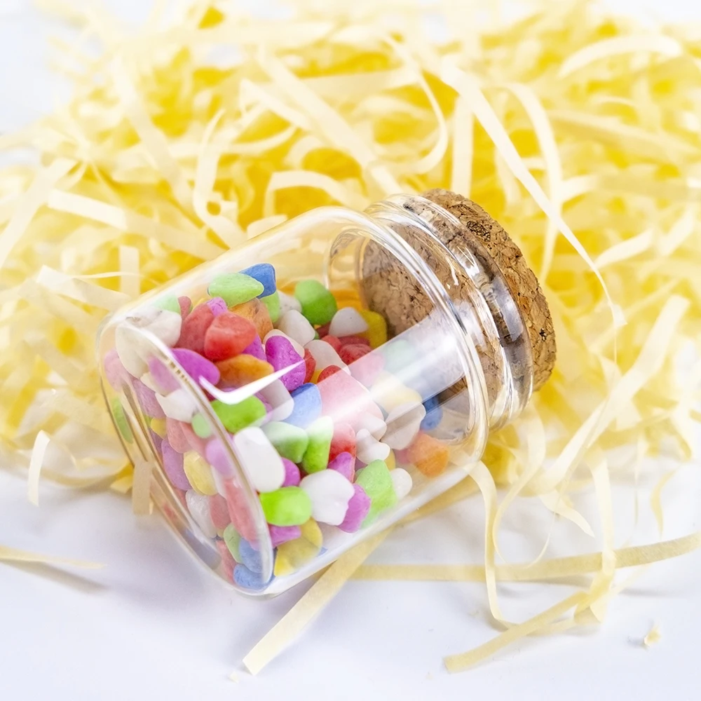 6/24pcs 50ml 47x50x33mm Wishing Glass Bottles Cork Tiny Cork Transparent Glass tube Decoration