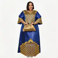 Robe africaine pour femmes, abaya brodée, grande taille, élégante, pour fêtes et cérémonies 1