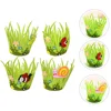 4Pcs Easter Colorful Baskets Non Woven Fabrics Candy Baskets Small Fabric Basket Storage EasterDecoration 6