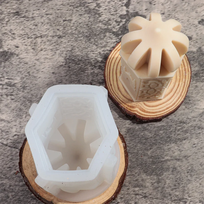 Moules Silicone Pour Bougies DIY - 4 Formes 3D Cylindriques - Pour Bougies, Savon, Résine - Création Et Décoration - 4