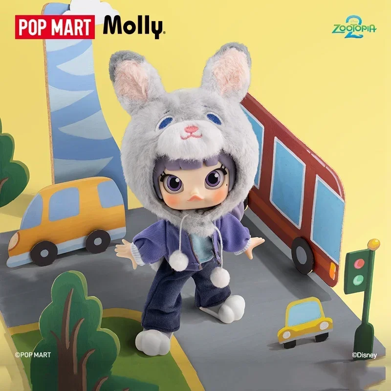 Original POP MART MOLLY ZOOTOPIA 2 Series 1/12 BJD Blind Box Anime