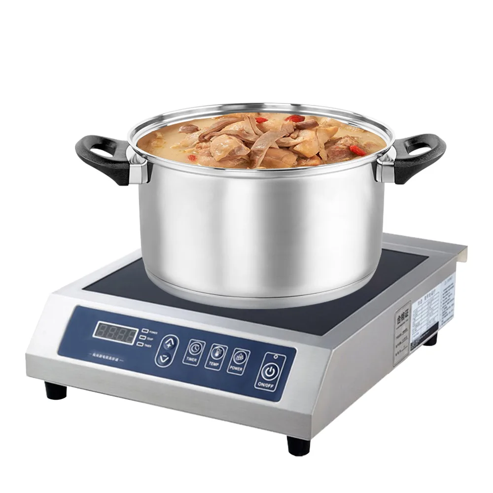 ZD01 Induction Cooktop Induction Cooker Stainless Steel Commercial Grade Countertop Cooker Portable Electric Burner