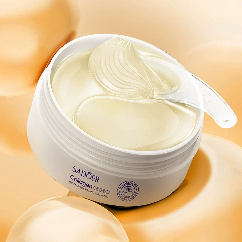 SADOER Golden Crystal Collagen Eye Mask Anti Dark Circles Moisturizing Anti-wrinkles Anti-aging Eye Patches Eyes Gel Masks