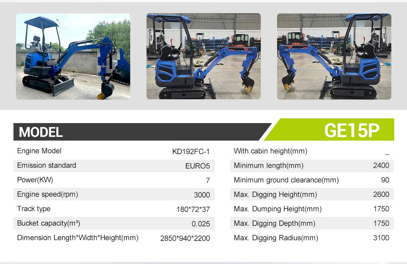 Maßgefertigter Mini-Bagger 2,5 Tonnen EPA-Zertifiziert Kompakter Bagger für Gartennutzung zum Großhandelspreis – Detail 16