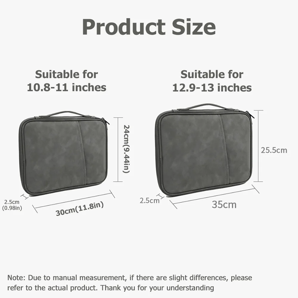 Waterproof Shockproof Tablet Sleeve Case for iPad Pro 13 12.9 Air 11 10.9 M4 I Pad 10 Gen Carrying Cover Accessories