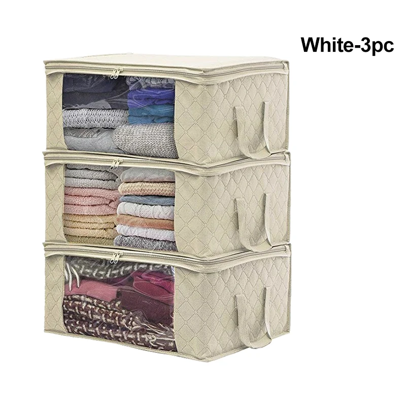 Oxford Foldable Storage Bags Blankets Duvets Quilted Bag Wardrobe Organizer  Plus Size Bolsas Almacenaje Ropa Rangement